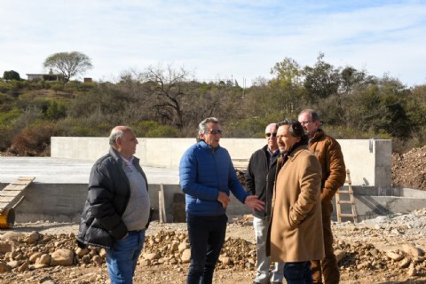 Gustavo Sáenz supervisó las obras de empalme entre barrio Grand Bourg y Circunvalación Oeste