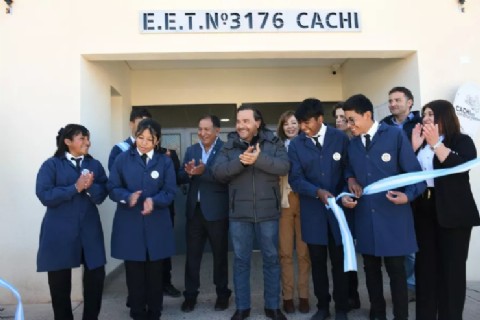 VIDEO | El Gobierno provincial inauguró la primera escuela técnica de Cachi
