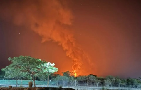 Desastre ambiental en San Lorenzo: el fuego arrasó la Planta de Compostaje y Chipeo municipal