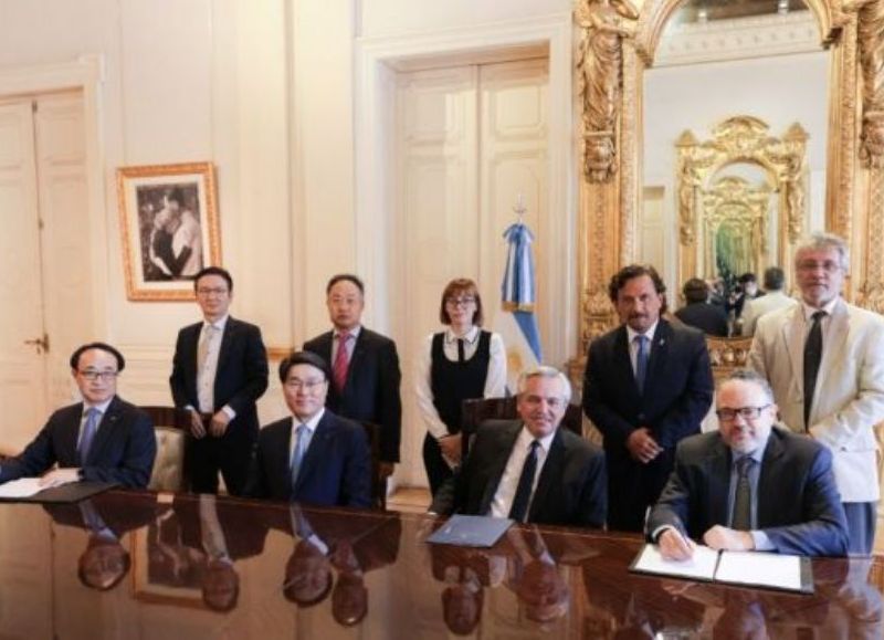 El gobernador Sáenz y directivos de Posco confirmaron al Presidente el inicio de la planta comercial de litio