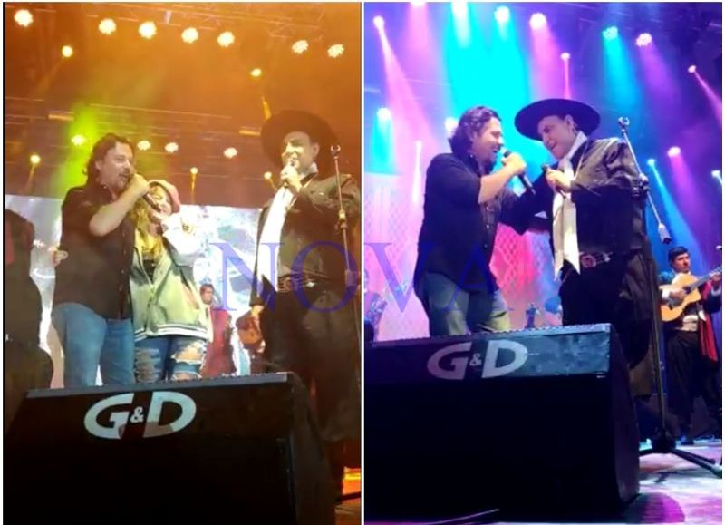 ¿Haciendo política? Sáenz cantó con el Chaqueño en el festival de San Carlos