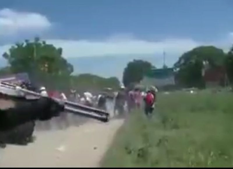 Brutal represión de la policía con balas de goma a wichis sobre ruta 34